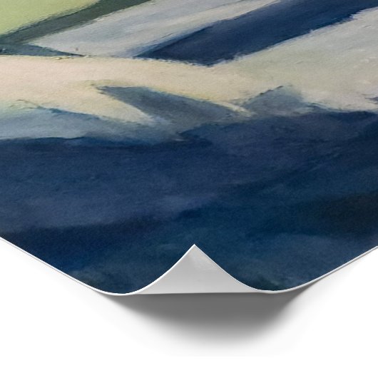 Edward Hopper Girl Wall Art Design Poster (Coin)