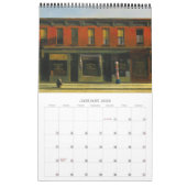Edward Hopper peintures murales calendrier 2026 (Jan 2026)