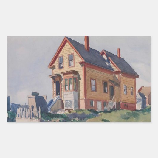 edward hopper rechthoekige sticker (Voorkant)