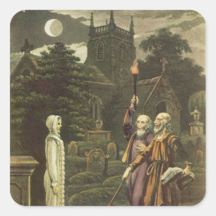 Edward Kelly Vierkante Sticker