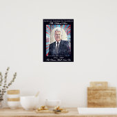 Edward Kennedy HerdenkingsPoster Poster (Keuken)