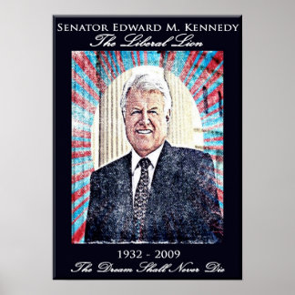 Edward Kennedy HerdenkingsPoster Poster