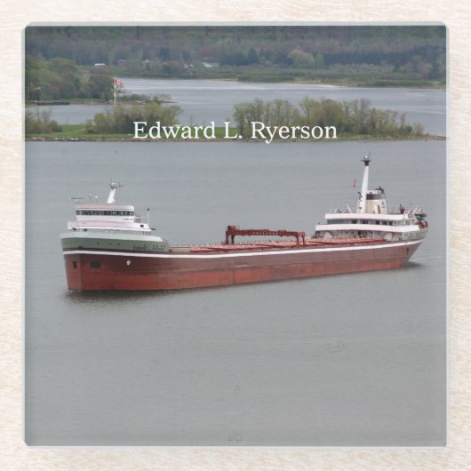Edward L. Ryerson-onderzetter Glazen Onderzetter (Voorkant)