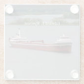 Edward L. Ryerson-onderzetter Glazen Onderzetter (Achterkant)