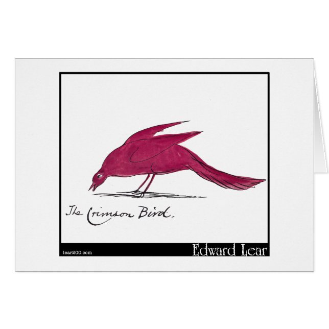 Edward Lear's Crimson Bird (Voorkant Horizontaal)