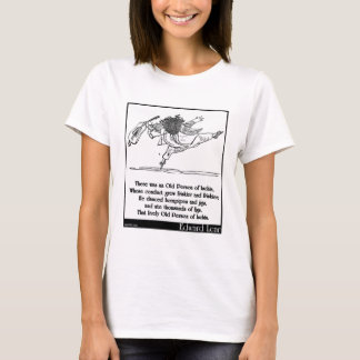 Edward Lear's oude persoon van Ischia Limerick T-shirt