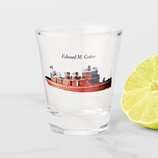 Edward M. Cotter shot glass Glas (Voorkant)