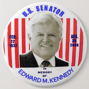 Edward M. Kennedy Memorial-knop Ronde Button 6,0 Cm