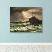 Edward Moran_Storm Clearing Canvas Afdruk (Insitu (Houten vloer))