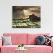 Edward Moran_Storm Clearing Canvas Afdruk (Insitu (Woonkamer))