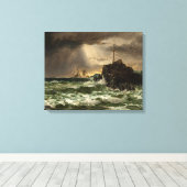 Edward Moran_Storm Clearing Canvas Afdruk (Insitu (Houten vloer))
