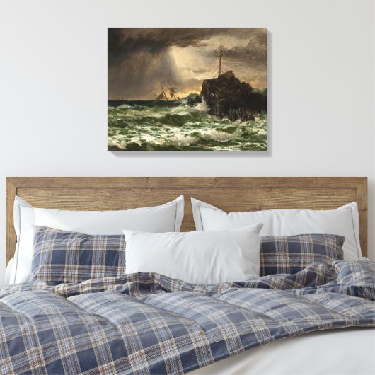 Edward Moran_Storm Clearing Canvas Afdruk (Insitu (Slaapkamer))
