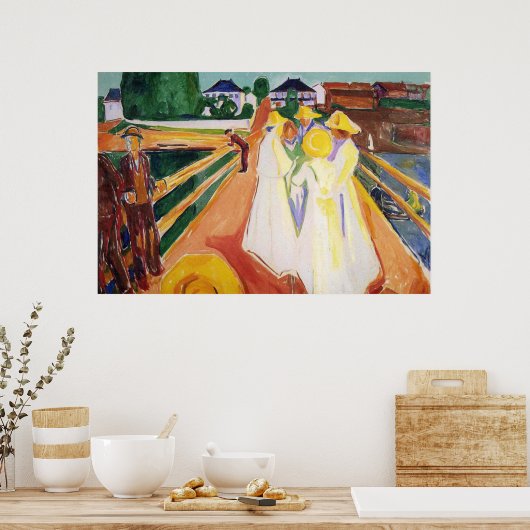 Edward Munch Art Painting Poster (Keuken)