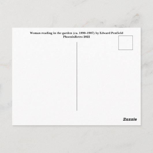 Edward Penfield Briefkaart (Achterkant)