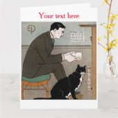 Edward Penfield Carte de voeux pliée (Fleur jaune)