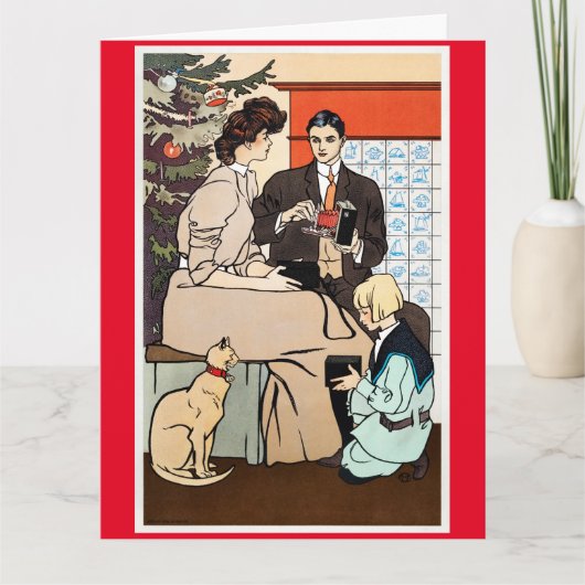 Edward Penfield Carte de voeux pliée (Devant)