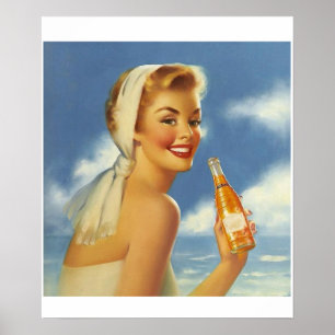 Edward Runci soft drink ad. Poster