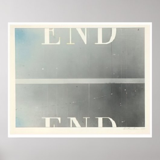 Edward Ruscha - The End #53 - Pop Art Poster (Voorkant)