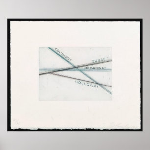Edward Ruscha - Zonsondergang (van Los Francisco S Poster