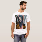 Edward Scissorhand T-shirt tatouage Abstrait (Devant entier)