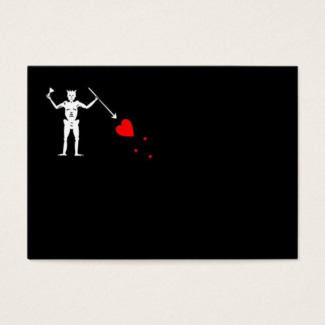 Edward Teach Pirate Flag Visitekaartjes (Voorkant)