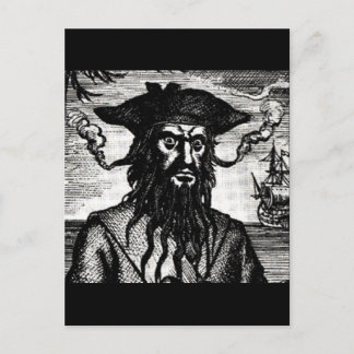 Edward Teach Portrait Briefkaart