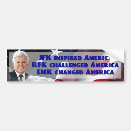 Edward Ted M Kennedy, Amerikaanse senator Bumpersticker (Voorkant)
