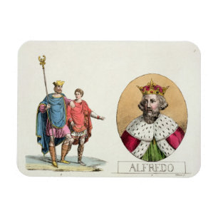 Edward the Confessor and King Alfred, bord 7 van Magneet