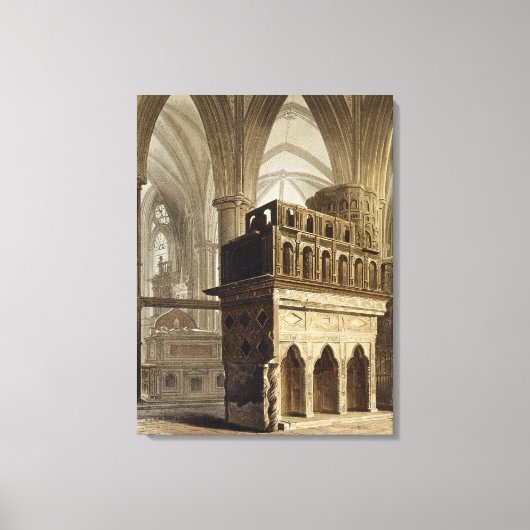 Edward the Confessor's Monument, bord M uit 'Wes' Canvas Afdruk (Voorkant)