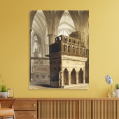 Edward the Confessor's Monument, bord M uit 'Wes' Canvas Afdruk (Insitu (Woonkamer))
