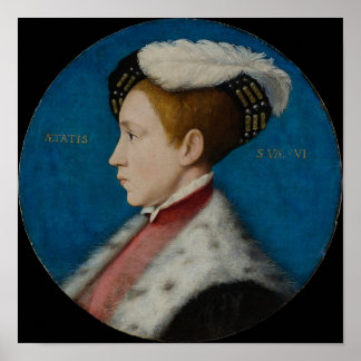 Edward VI (1537-1553) van Cornwall Poster