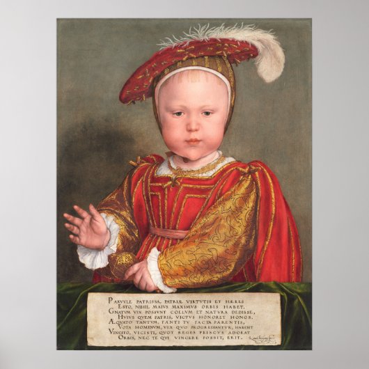 Edward VI - Hans Holbein Poster d'art (Devant)
