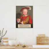 Edward VI - Hans Holbein Poster d'art (Cuisine)