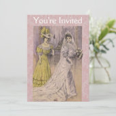 Edwardian  Bride Kaart (Staand voorkant)