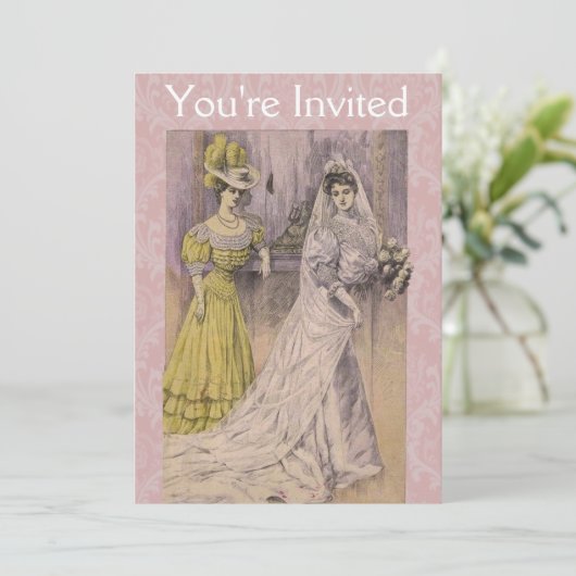 Edwardian  Bride Kaart (Staand voorkant)