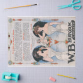  Edwardian Corset Ad Tissuepapier (Craft)