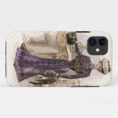 Edwardian Lady Fox Mode Illustratie Case-Mate iPhone Case (Achterkant (horizontaal))