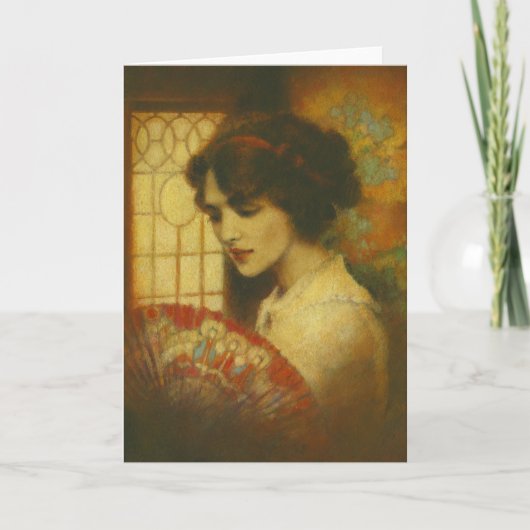 Edwardian Lady Greetings Kaart (Voorkant)