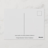 Edwardian Lady met Mode van de overgrote meerderh Briefkaart (Achterkant)