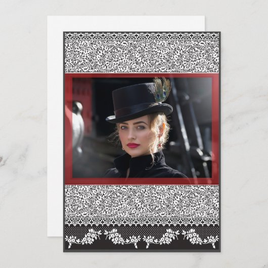 Edwardian Note Kaart (Voorkant / Achterkant)