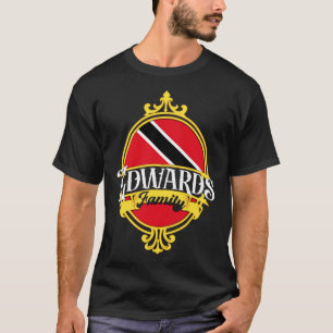 Edwards Familie Trinidad en Tobago Vlag T-shirt
