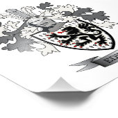 Edwards Family Crest Coat of Arms Foto Afdruk (Hoek)