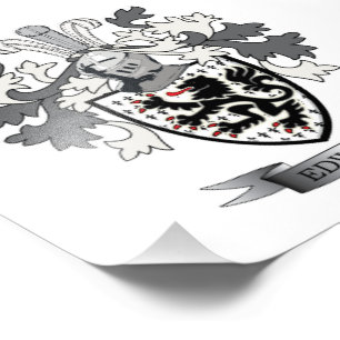 Edwards Family Crest Coat of Arms Foto Afdruk
