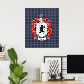Edwards Family Crest Poster (Thuiskantoor)