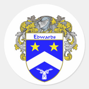 Edwards wapenschild (Beheerd) Ronde Sticker