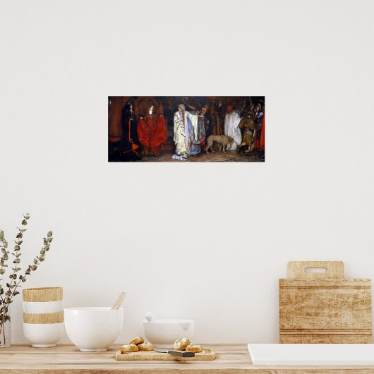 Edwin Austin Abbey King Lear, Act I, Scene I Poster (Keuken)