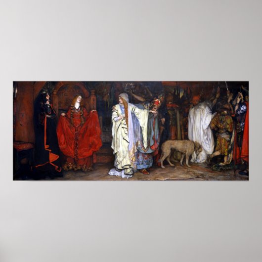 Edwin Austin Abbey King Lear, Act I, Scene I Poster (Voorkant)