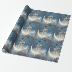 Edwin Blashfield Stars Scattering Art Nouveau Cadeaupapier