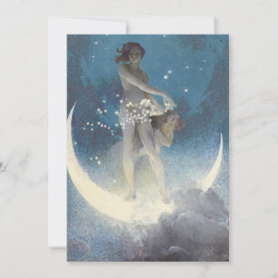 Edwin Blashfield Stars Scattering Art Nouveau Kaart