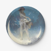 Edwin Blashfield Stars Scattering Art Nouveau Papieren Bordje (Voorkant)